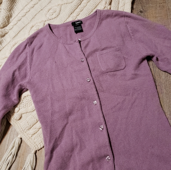 Vintage 90s 100% cashmere cardigan - Picture 1 of 6